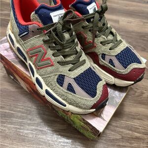 New Balance Kids' Red and Blue Sneakers
